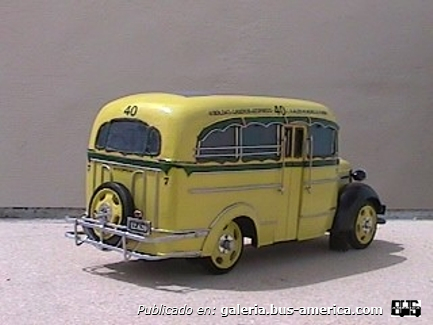 Linea 40 Chevrolet 1939 Carrocería Puletti interno 10 Maqueta de mi autoría

