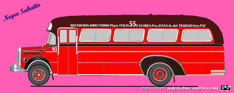 Linea 55 Ex Linea El Trébol  Mercedes Benz LO-911 año1970 Carrocería La Favorita Interno 65
