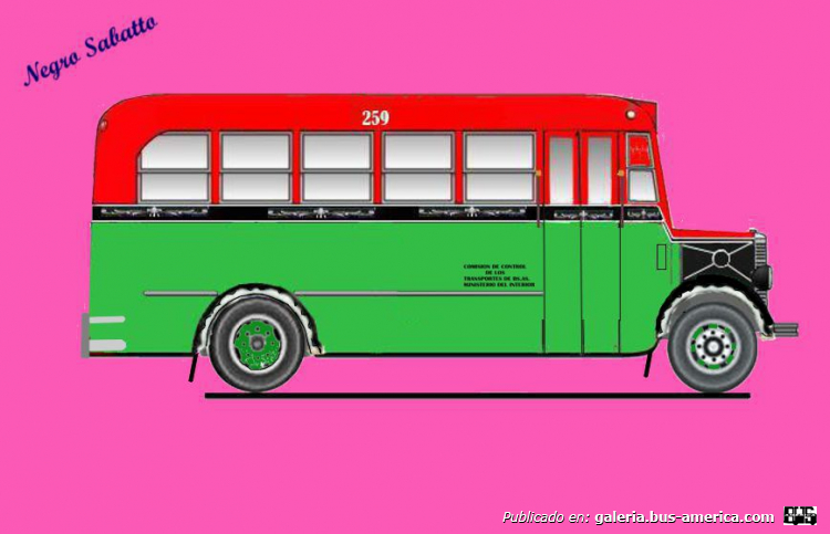 Linea 259 Ex Linea 4 Bedford OB51 Carrocería MG Interno 60
