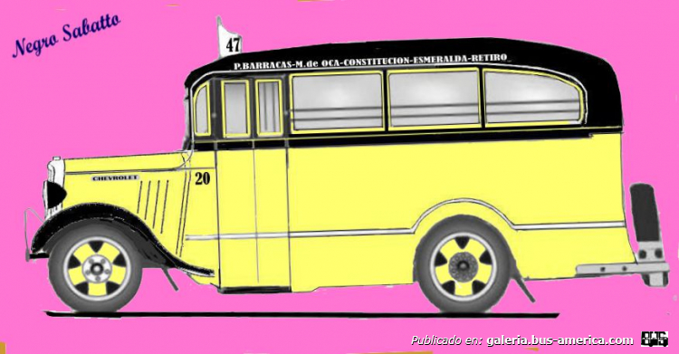 Linea 47 Ex Linea 17  Chevrolet 1934 Carrocería Gonella Puletti  Interno 20
