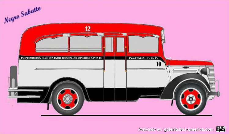 Chevrolet 1938 - El Trébol - Línea 12
Línea 12 (Buenos Aires), interno 10
