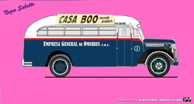 Chevrolet 1946 - Martin - Empresa General de Omnibus
[url=https://bus-america.com/galeria/displayimage.php?pid=65337]https://bus-america.com/galeria/displayimage.php?pid=65337[/url]

Comunal del Patido de General Alvarado
