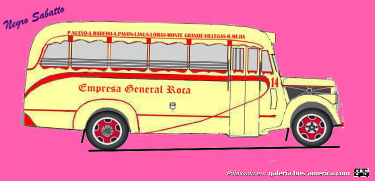 Linea 223 Empresa General Roca Ford 1938-39 Carroceria Gnecco
