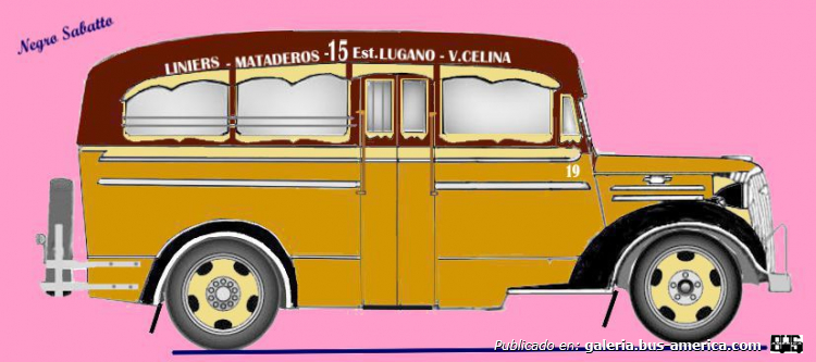 Chevrolet 1937 - Puletti - Línea 15
Linea 15 (Buenos Aires), interno 19
