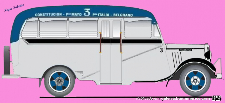 Chevrolet 1936 - Gnecco - Línea 3
Línea 3 (Buenos Aires), interno 3

