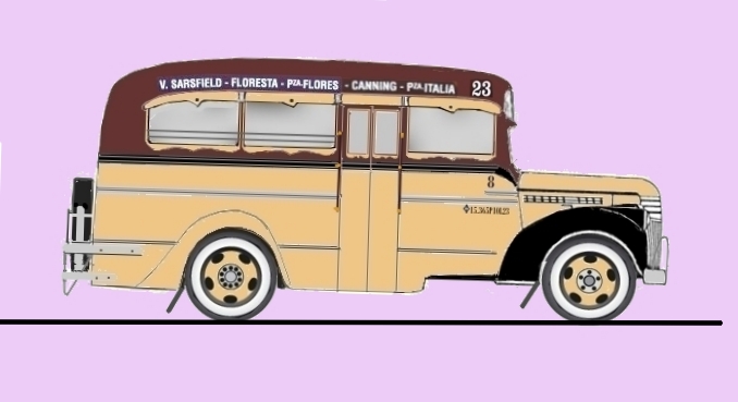 Chevrolet (G.M.C.) - Fortunato Francone - Línea 23
15-365
Línea 23 - Interno 8

Dibujo realizado por: Arnaldo Francisco Sábatto

http://galeria.bus-america.com/displayimage.php?pid=32338
