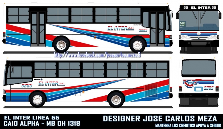 Mercedes-Benz OH 1318 - Caio Alpha (para paraguay) - Linea 55 , El Inter
http://www.facebook.com/josecarlos.meza.3
Palabras clave: Linea 55 El Inter SRL Caio Alpha MB OH 1318 motor trazero