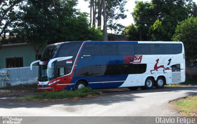 Scania K 380 - Marcopolo G7 1800 DD (para paraguay) - RYSA
Fotogafía: Otávio Felipe
Extraído de: Onibus Brasil , página web
Este uno de los varios marcopolo g7 en el paraguay este es de la empresa rysa sa. 
Palabras clave: rysa 