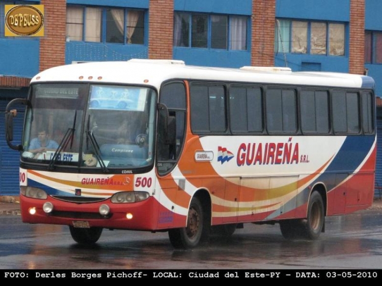 Mercedes-Benz OF 1721 - Comil Campione 3.25 (en Paraguay) - Guaireña
Foto extraida de: Dbpbuss
Autor : Derlis Borges Pichoff
Esta Unidad era anteriormente de la empresa ybytyruzu s.r.l unidad 160 y que la actualidad es el 500 guaireña srl
ex ybytyruzu 160
Palabras clave: Guaireña srl