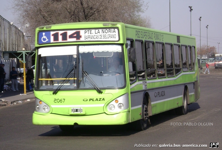 T.A.T.S.A. - Puma D 12 - Plaza
GRY 808
Línea 114 - Interno 2067

Fotografía: Pablo Olguín
