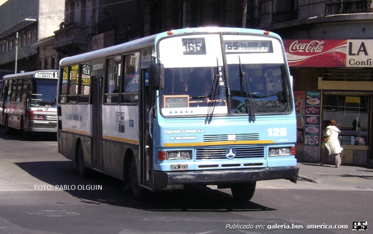 Mercedes-Benz OHL 1320 - Alcar - Expreso Lomas
APA 875
Línea 165 - Interno 126

Fotografía: Pablo Olguín
