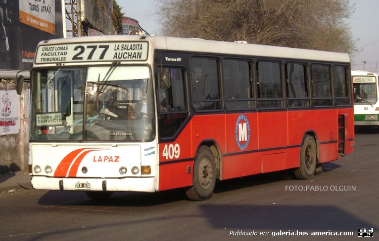 Mercedes-Benz OH 1621 L - Marcopolo - La Paz
DTA 634
Línea 277 - Interno 409

Fotografía: Pablo Olguín
