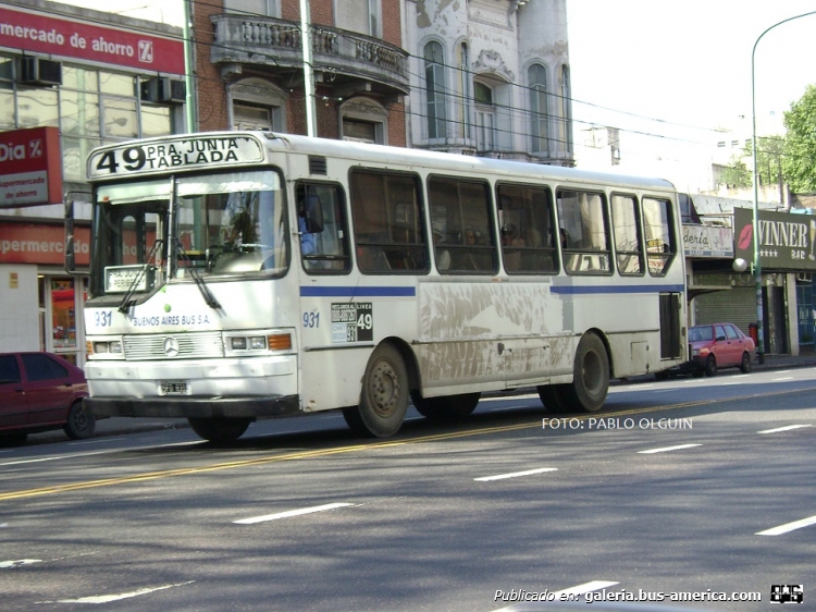 Mercedes-Benz - ALASA - Buenos Aires Bus
Línea 49 - Interno 931

Fotografía: Pablo Olguín
