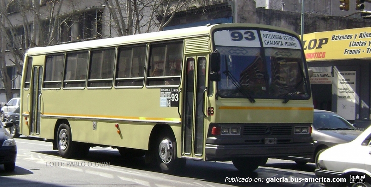 Mercedes-Benz OHL 1420 - Alcar - 1° de Septiembre
Línea 93 - Interno 63

Fotografía: Pablo Olguín
