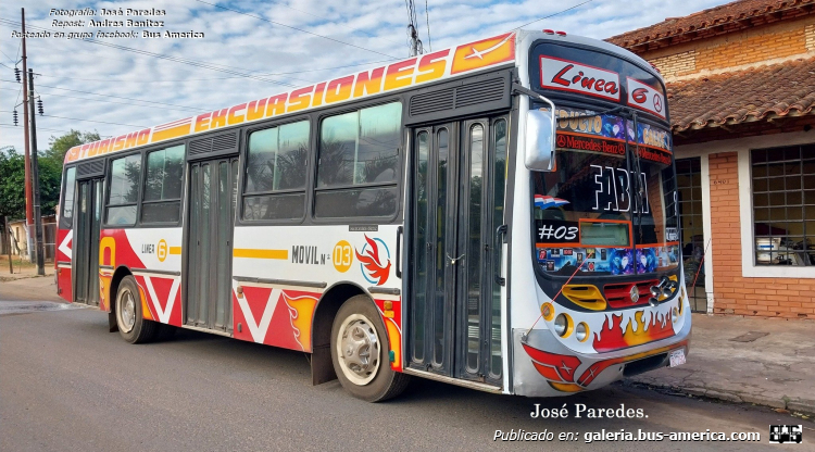 Mercedes-Benz OF 1418 - Metalpar Tronador (en Paraguay) - Victoria Tours
IBC 760
[url=https://bus-america.com/galeria/displayimage.php?pid=67930]https://bus-america.com/galeria/displayimage.php?pid=67930[/url]

Línea 6, interno 03

Fotografía: [url=https://www.facebook.com/photo/?fbid=8265848116779279&set=gm.8170569716314774&idorvanity=1831922770179532]José Paredes[/url]
Repost: Andrés Benitez
En grupo facebook: Bus Amérca
