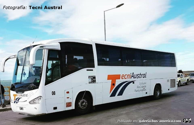 Mercedes-Benz O 500 - Irizar Century (para Argentina) - Tecni Austral
HNF 466
[url=https://bus-america.com/galeria/displayimage.php?pid=61506]https://bus-america.com/galeria/displayimage.php?pid=61506[/url]

Tecni Austral, interno 08
Línea internacional entre Argentina & Chile

Fotografía: [url=https://www.tecniaustral.com]Tecni Austral[/url]
