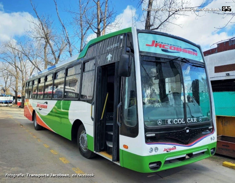 Mercedes-Benz OF 1721 - Nuovobus Cittá PH 0072 - Jacobsen
Jacobsen (Prov.Chubut)

Fotografía: [url=https://www.facebook.com/jacobsenesquel/photos/pb.100063809070132.-2207520000/907803303262648/?type=3]Transportes Jacobsen, en facebook.com[/url]
