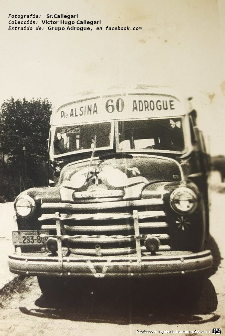 Chev Load Master - Fortunato Francone - Flor de Ceibo
¿293-808?
[url=https://bus-america.com/galeria/displayimage.php?pid=61411]https://bus-america.com/galeria/displayimage.php?pid=61411[/url]

Línea 60 (Buenos Aires), interno 22


Fotografía: Sr.Callegari
Colección: [url=https://www.facebook.com/groups/256371551548001/permalink/2601818737003259/]Victor Hugo Callegari[/url]
Extraído de: Grupo Adrogue, en facebook.com
Agradecimiento a: Cacho Bondi 
