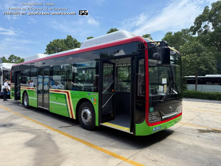 Yutong K6128HG (para Argentina) - MOCBA
Línea 59 (Buenos Aires)


Fotografía: Colgas
Extraído de: [url=https://www.facebook.com/plugins/post.php?href=https%3A%2F%2Fwww.facebook.com%2FELEXPRESOTV%2Fposts%2Fpfbid0utDJenqMMgVP1Gwrh99epfBQFxZpRYBDNP1jgiHyjR13i93fwrmoLSyB5frH417al]El Expreso TV, en facebook[/url]
