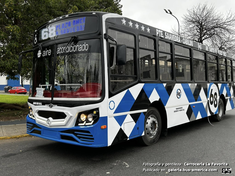 Mercedes-Benz OH 1621 L SB - La Favorita Favorito GR 95/16 - Sesenta y Ocho
AG 787 YW (luego patentado)
[url=https://bus-america.com/galeria/displayimage.php?pid=67700]https://bus-america.com/galeria/displayimage.php?pid=67700[/url]
[url=https://bus-america.com/galeria/displayimage.php?pid=67701]https://bus-america.com/galeria/displayimage.php?pid=67701[/url]
[url=https://bus-america.com/galeria/displayimage.php?pid=67703]https://bus-america.com/galeria/displayimage.php?pid=67703[/url]
[url=https://bus-america.com/galeria/displayimage.php?pid=67704]https://bus-america.com/galeria/displayimage.php?pid=67704[/url]

Línea 68 (Buenos Aires), luego interno 39

Fotografía y gentileza: [url=https://www.facebook.com/share/p/149WprCZvb/]Carrocerías La Favorita, en facebook[/url]
