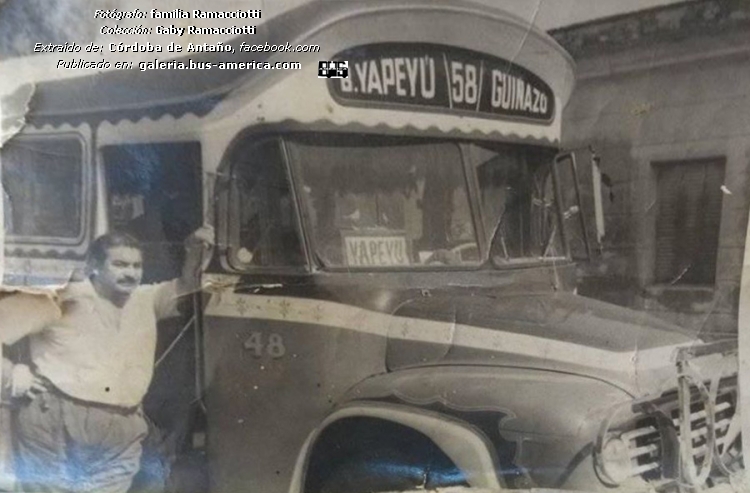 Bedford J6LZ1 - La Unión - Línea 58
Línea 58 (Córdoba), unidad 48
Antecedente de empresa Coniferal

Fotografía: familia Ramacciotti
Colección: Gaby Ramacciotti
