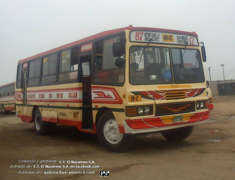 Mercedes-Benz OC 1214 - El Detalle (en Perú) - ETENSA
c2l-748

Línea OM-47 (Lima), unidad 63
Ex línea 87 C2 (Lima)

Colección y gentileza: E.T. El Nazareno S.A.
