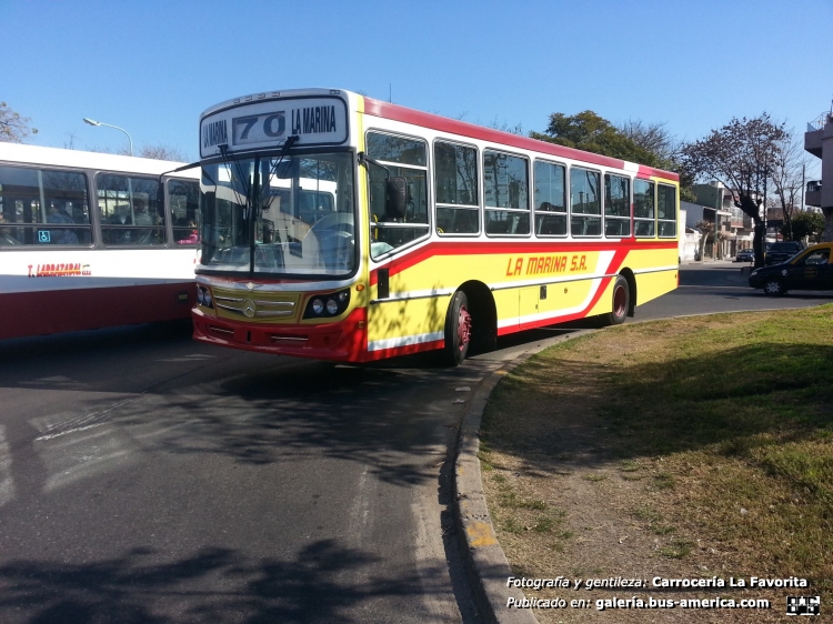 Mercedes-Benz OF 1418 - La Favorita Favorito GR - La Marina
http://galeria.bus-america.com/displayimage.php?pid=37575

Fotografía y gentileza: Carrocería La Favorita
Extraídas de facebook.com
