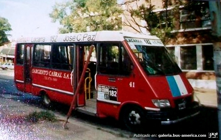 Mercedes-Benz LO 814 - Perego - Sargento Cabral
Línea 182 - Interno 41

Fotografía: Pablo Olguín
Publicada a la venta en Mercado Libre
