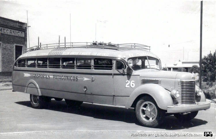 International K 7 - Verdozzi y Zeppilli - Transportes Patagónicos
El Patagónico - Interno 26

Fotografía: Horacio Raúl Migone 
Publicada en el grupo de facebook "Yo soy de SAN ANTONIO OESTE"
Gentileza y agradecimiento: Ricardo Salcedo
