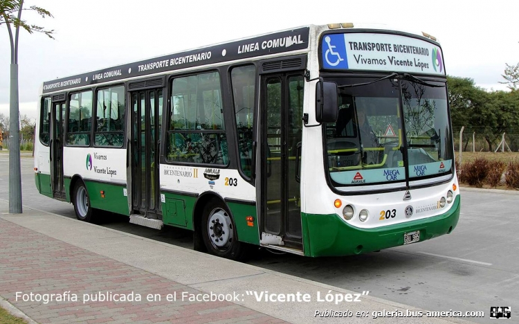 Agrale MT 12 - Metalpar - Transporte Bicentenario II
GOU 965
Interno 203

Fotografía publicada en el Facebook "Vicente López"

Ex Los Constituyentes Línea 111 Coche 1
