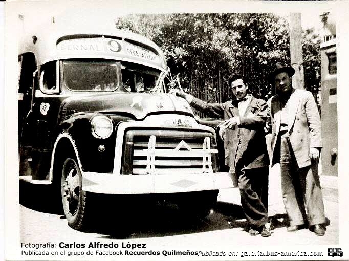 G.M.C. - Todisco - La Veloz
Línea 9 - Interno 17

Fotografía. Carlos Alfredo López
Publicada en el grupo de Facebook "Recuerdos Quilmeños"
