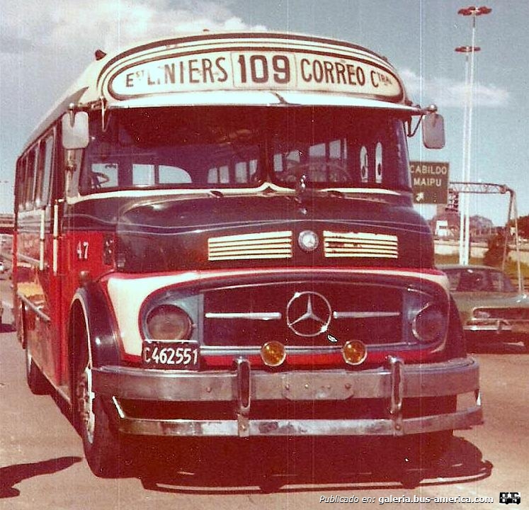 Mercedes-Benz LO 1114 - L.A.B.I.G.L.E.A. - Nueve De Julio
C 462551
Línea 109 - Interno 47

Fotografía: Autor desconocido
Publicada en el facebook "Linea 109 - Transporte 9 de Julio S.A.C."
