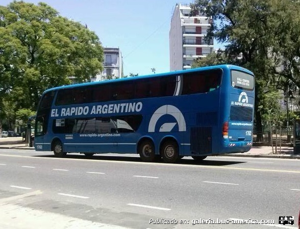 Volvo B 12 R - Marcopolo (en Argentina) - El Rápido Argentino
Interno 1782
El Rápido Argentino-Parque Lezama 1 de Diciembre 2015
