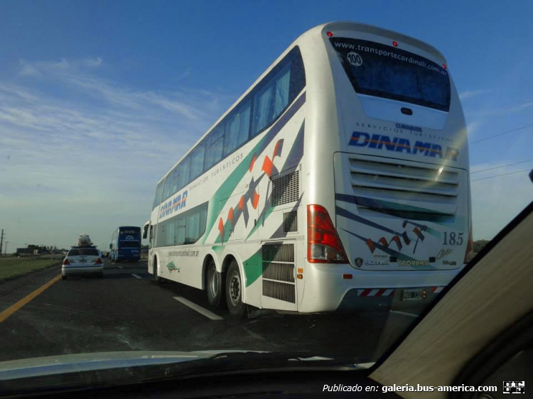 Scania - Troyano - Dinamar
MVU 732
Interno 185
De regreso de la Costa-Febrero 2015

http://galeria.bus-america.com/displayimage.php?pid=34716
