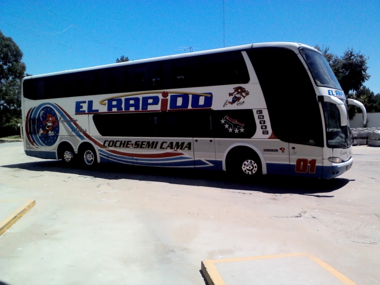 Mercedes-Benz O-500 RSD - Marcopolo (en Argentina) - El Rapido
Terminal San Bernardo del Tuyú - Enero de 2013
