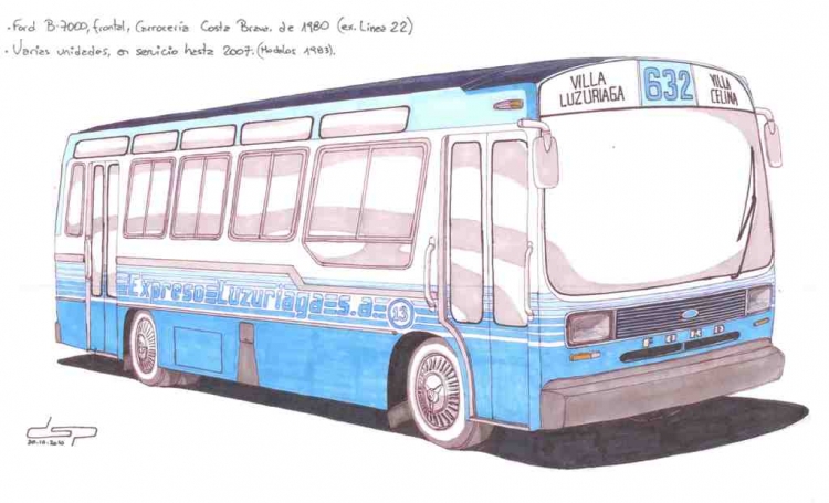 Ford B-7000 (frontalizado) -  Costa Brava - Expreso Luzuriaga
Comienzo mi participación en esta galería subiendo una ilustración propia de un modelo de colectivo que siempre me gustó. La línea la inventé, el nombre de la empresa y el esquema los soñé hace un tiempo, tal cual en este dibujo.
Palabras clave: ford costa brava frontal luzuriaga bus colectivo reformado frontalizado