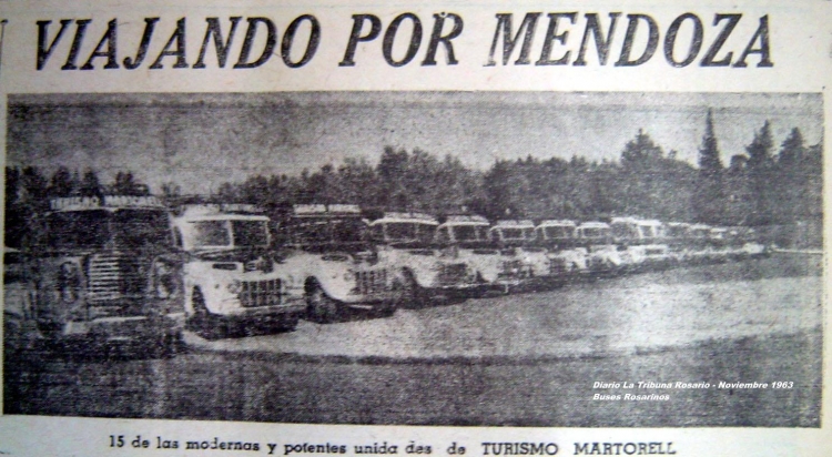 Turismo Martorell Mendoza 1963
Aviso Diario La Tribuna Rosario
