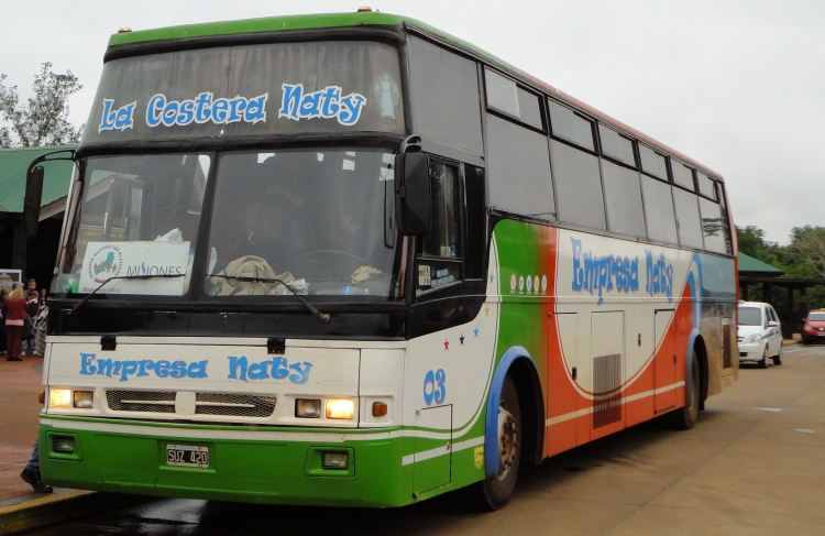 Scania - Troyano - Empresa Naty
S 556660 - SUZ 420
Empresa de Aristóbulo Del Valle.

http://galeria.bus-america.com/displayimage.php?pid=31951
http://galeria.bus-america.com/displayimage.php?pid=31980
Palabras clave: creo ex costera criolla entreriana