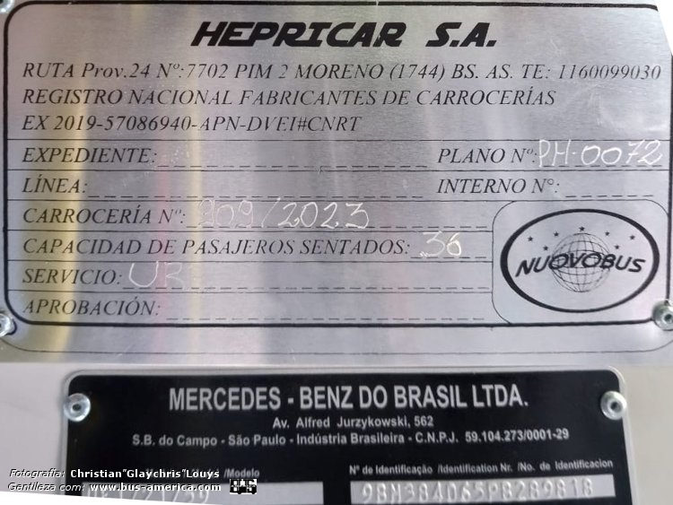 Mercedes-Benz OF 1721 - Nuovobus Cittá PH 0072 - Red Tulum , El Triunfo 
[url=https://bus-america.com/galeria/displayimage.php?pid=65454]https://bus-america.com/galeria/displayimage.php?pid=65454[/url]
[url=https://bus-america.com/galeria/displayimage.php?pid=65455]https://bus-america.com/galeria/displayimage.php?pid=65455[/url]
[url=https://bus-america.com/galeria/displayimage.php?pid=65456]https://bus-america.com/galeria/displayimage.php?pid=65456[/url]

El Triunfo (Prov.San Juan)

Fotografía y gentileza: Christian Glaychris Louys

(Vista interior de la unidad)
