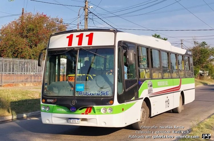 Volkswagen 15.190 OD - Nuovobus Menghi - Micro Bus
AC 698 XV

Línea 111 (Resistencia), interno 1119


Fotografía: Nicolás Recio
Gentileza: Raúl Vich

Cortes de pintura que este viernes empezarán a ir desapareciendo, con la implementación del nuevo sistema, si se cumplen las fechas
