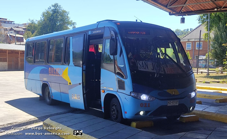 Mercedes-Benz LO 915 - Marcopolo G7 Senior (en Chile) - Galicia
MZ 97 57
[url=https://bus-america.com/galeria/displayimage.php?pid=68135]https://bus-america.com/galeria/displayimage.php?pid=68135[/url]

Galicia (Reg.Los Ríos), unidad 021


Fotografía y gentileza: Diego Delnegro
