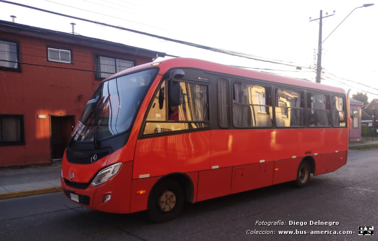 Mercedes-Benz LO 916 - Marcopolo New G7 Senior (en Chile) - El Bosque Los Fundadores
Línea 20 (Valdivia)


Fotografía y gentileza: Diego Delnegro 

