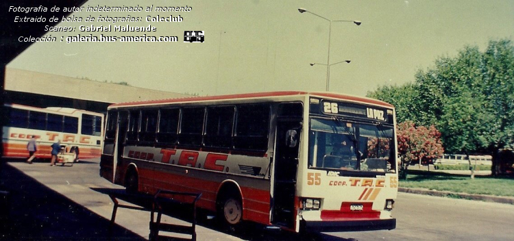 Scania K 112 - DIC UMD 9.16 - Coop. TAC
M.256362

Línea 26 (Mendoza), interno 55

Fotógrafo: desconocido al momento
Extraído de bolsa de fotografías del Coleclub
Scaneo: Gabriel Maluende
Colección: www.bus-america.com 
