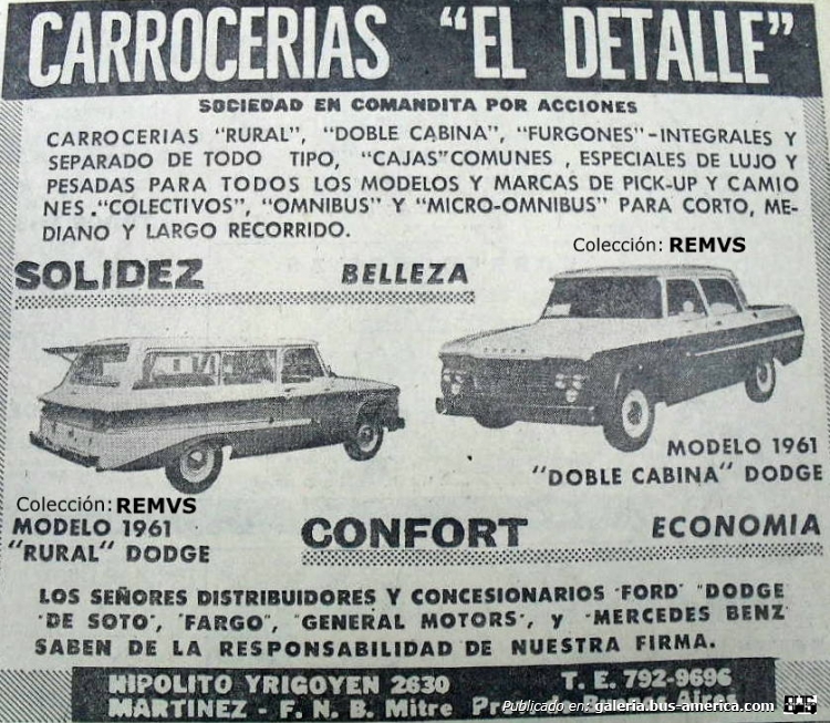 Dodge (Chrysler Fevre Argentina) - El Detalle
Publicidad de los inicios de la afamada carrocera

Colección: REMVS
