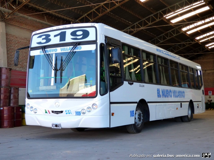 Mercedes-Benz O-500 - Metalpar - El Nuevo Villarino
OME 798
Línea 319 - Interno 105

Imagen: Leo Molina (leobahia24)

http://galeria.bus-america.com/displayimage.php?pid=34957
http://galeria.bus-america.com/displayimage.php?pid=34958
