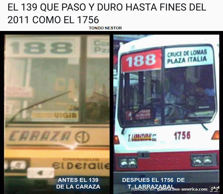 El Detalle OA 101 - Exp. Caraza
Línea 188 (Buenos Aires)
