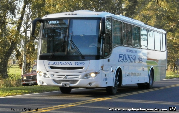 Mercedes-Benz OF 1722 - Saldivia - Expreso Ruta 13
KXZ 785
Interno 03
Palabras clave: Ruta 13