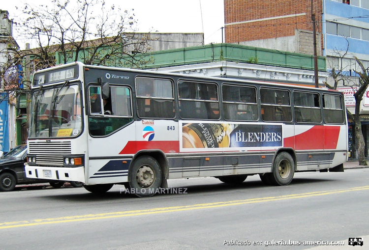 Mercedes-Benz OF - MARCOPOLO TORINO LN (en Uruguay) - CUTCSA Inter
AJA-478

Cutcsa tuvo algunas rarezas en su flota, desde siempre. En éste caso, un Torino GIV en el servicio suburbano. Cuando la mayor parte de la flota del sector renovó con Marcopolo Allegro GIV. Vemos al interno 843 (el único de su tipo en la "inter") circulando por la línea 230 por Avda Agraciada, barrio de Paso Molino. Patente AJA-478

Foto: Pablo Martínez 
Palabras clave: MARCOPOLO TORINO GIV CUTCSA MONTEVIDEO URUGUAY