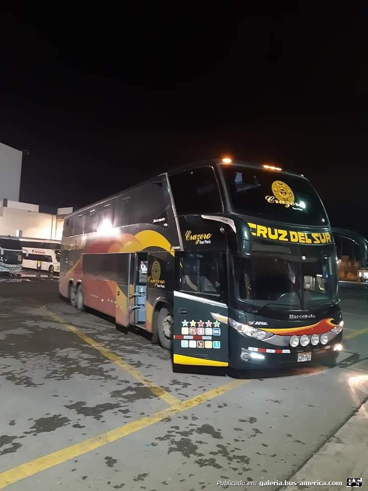 Marcopolo G7 Paradiso 1800 DD (en Perú) - Cruz del Sur
Fotógrafo: desconocido
Palabras clave: cruz del sur