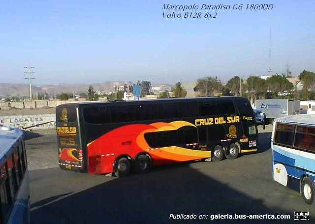 Marcopolo G6 Paradiso 1800 DD (en Perú) - Cruz del Sur
Fotógrafo: desconocido
Palabras clave: cruz del sur